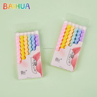 Lot de 6 bougies spirales multicolores torsadées pour gâteau d'anniversaire, design créatif, décoration de fête, vente en gros