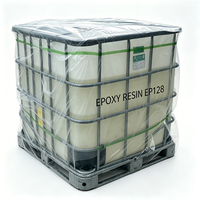Résine époxy liquide transparente EP128 à faible viscosité, matière première pour revêtements de sol époxy, encapsulation électronique et applications industrielles, fournie directement par l'usine