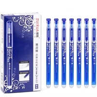 Meilleur stylo effaçable, vente en gros, encre noire/bleue 0,5 mm, stylo à bille gel pour étudiants et usage professionnel