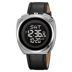 Reloj Deportivo Digital para Hombre SKMEI 2241 con Temporizador de <span class=keywords><strong>Cuenta</strong></span> Regresiva, Correa de Cuero, Retroiluminación LED, Cronógrafo, Alarma - Product Image 2