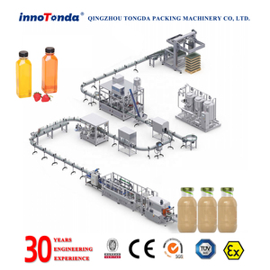 Línea de Producción Completa, Máquina Automática para Llenado de Bebidas y Jugos en Botellas y Frascos de Vidrio, Ahorro de Energía - Product Image 1