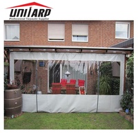 Bâche en PVC transparente imperméable 10x10, PVC résistant, plastiques transparents et bâches en PVC pour tente d'événement, rideau