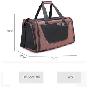 Üretici toptan taşınabilir açık nefes ayrılabilir küçük köpek kedi taşıyıcı çanta ile tekerlekler - Product Image 3