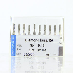 Kim cương bọc 1.6mm Shank cuối phẳng xi lanh nha khoa BUR cho Nha Khoa tay khoan tốc độ cao thiết bị Trị liệu bằng miệng & phụ kiện - Product Image 4