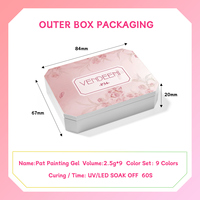 Vendeeni Dernière Collection de Vernis à Ongles Gel Ombré Pat Pat 9 Couleurs, 6 Effets, Sans Hema ni TPO, OEM Possible