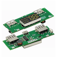 Module de batterie externe à charge rapide 2.4A, carte d'alimentation mobile double USB 2.1A, amplificateur de tension 5V pour batterie lithium 18650
