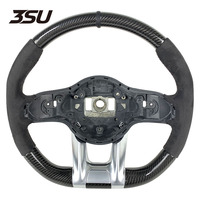 Accessoires de voiture pour Mercedes Benz AMG Classe C C63 E63 S63 S65 S63L GLC63 GLC63S W206 Volant en cuir et fibre de carbone véritable