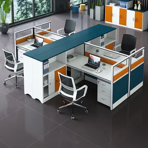 Coworking Spaces Office Table Workstation Modular 4 6 Seater People Desk Open Staff Furniture