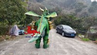 Costume interactif de dragon de mouche animatronique réaliste de haute qualité