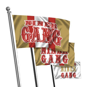 Haute Qualité 3X5FT Bang Bang Niner Gang Niners Bannières nfls NFC WEST CHAMPIONS San Francisco 49ers Drapeau - Product Image 1