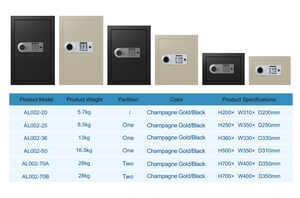 20-50E Best Selling Steel Storage Electronic Safe <b>Box</b> Key <b>Lock</b> Big Metal for Home or Office Use - Product Image 5