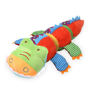 Jouets en peluche crocodile B775 aux couleurs vives et adorables, doux et colorés, avec son, pour développer l'intelligence des bébés, peluche crocodile - Product Image 1