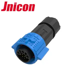 Jnicon M19 empujar el bloqueo 3 + 9 pin de datos conector impermeable LED