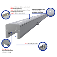 Système de contrôle d'éclairage linéaire d'escalier pour application paysagère extérieure personnalisée, profilé LED en aluminium pour façade architecturale