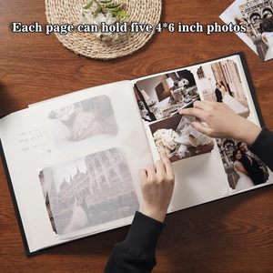 <span class=keywords><strong>Album</strong></span> photo grand format avec 5 photos par page, page intérieure 29*29cm avec papier de soie, page intérieure uniquement - Product Image 3