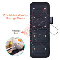 Matelas de massage vibrant pliable à compression d'air chauffant pour le corps entier, style thaïlandais, avec vidéo