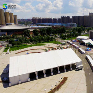 في الهواء الطلق فاخر كبير أبيض مستودع الألومنيوم سرادق PVC سقف إطار مقاوم للماء المعرض - Product Image 3