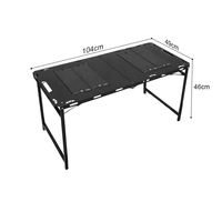 Mesa Plegable Táctica para Exteriores, de Acero al Carbono, Ligera, Portátil, Resistente al Óxido, Impermeable y Duradera, Recién Lanzada
