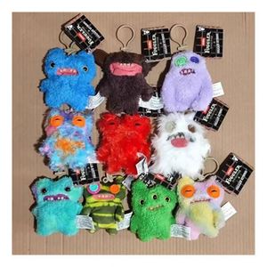 Cute Monster Pendant Funky Tooth Treasure Ugly Monster Doll Plush <b>Keychain</b> <b>Anime</b> <b>Keychain</b> Toys - Product Image 2