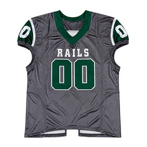 Maillot de football américain personnalisé OEM en gros, tissu en maille respirant 100 % polyester, sublimé, anti-humidité - Product Image 1