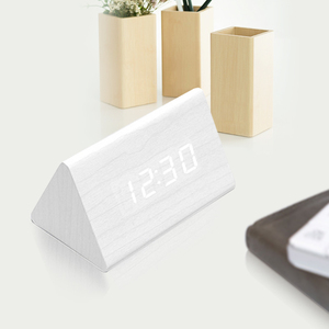 Saat — horloge numérique <span class=keywords><strong>de</strong></span> bureau avec commande acoustique, rétro-éclairage, horloge <span class=keywords><strong>de</strong></span> Table, chargeur USB en bois, alarme pour enfants, LCD, <span class=keywords><strong>de</strong></span> chevet - Product Image 4