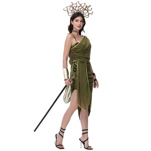 Costume de Méduse vert pour femmes adultes, Halloween, mythologie romaine et grecque, TRAD-011 - Product Image 4