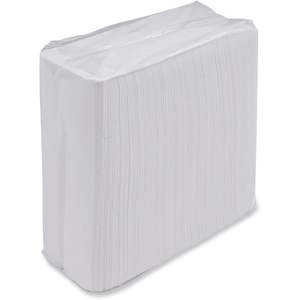 Dispensador de Servilletas Desechables Boardwalk Tallfold, 12 x 7 Pulgadas, Papel Kraft Blanco, Servilletas Suaves Impresas, 500 por Paquete, 20 Paquetes por Caja - Product Image 2