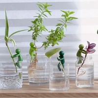 Hydroponische Kunststoffbeschichtete Pflanzenbegleiter für Aquarium, Bürodekoration, Kabelmanagement, Gartenzubehör, Ornamente, Blumen