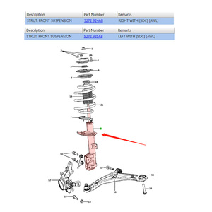 5272924AB Nuevo Amortiguador Delantero Derecho de Alta Calidad con Garantía de 6 Meses para Jeep Compass 2008 a 2017 - Product Image 3