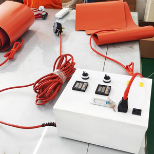 Couvertures chauffantes en silicone personnalisées et flexibles de 1,5 mm et 3 mm d'épaisseur, 350*2000 mm, 220V 240V, pour la fabrication de presses à ski et de snowboards - Product Image 6