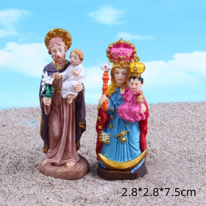 Venta al por mayor resina Santa Madre <span class=keywords><strong>Padre</strong></span> adornos artesanías de resina figura Oriental decoración para mesa de arena psicológica paisajismo - Product Image 6