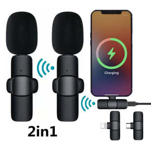 USA Warehouse Bluetooths <strong>Microphone</strong> <strong>Wireless</strong> Lavalier <strong>Microphone</strong> Noise Reduction Outdoor Live Broadcast USB Lavalier <strong>Microphone</strong>