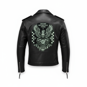 Patch brodé de moto américaine rétro - Product Image 1