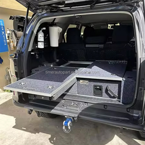 Boîte à outils coulissante gauche pour lit de <span class=keywords><strong>voiture</strong></span> SUV 4x4 tout-terrain, système de tiroirs 4x4, support de rangement métallique, tiroirs arrière, 5e ailes latérales pour 4Runner - Product Image 3