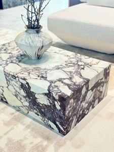 Benutzer definierte Großhandel Luxus Design langlebige polierte moderne quadratische Marmor Nesting Couch tisch für Wohnzimmer - Product Image 2