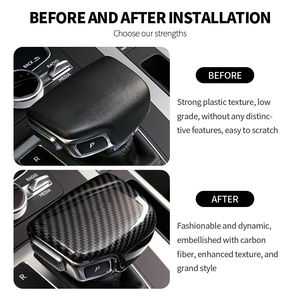 Cubiertas de Fibra de Carbono para la Palanca de Cambios <span class=keywords><strong>Interior</strong></span> para <span class=keywords><strong>AUDI</strong></span> A3 A4 A5 A6 <span class=keywords><strong>A7</strong></span> A8 Q2 Q3 Q5 Q7 Q8 2020 2021 2022 2023 2024 2025 - Product Image 2