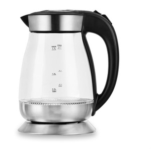 <span class=keywords><strong>Bouilloire</strong></span> électrique sans fil avec lumière LED, l, pour le thé et le café, couverture automatique, Protection contre la combustion de l'eau en verre - Product Image 5