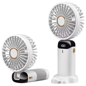 Produit tendance 2025, ventilateur portable 1200 mAh, 5 niveaux de vitesse, mini ventilateur à main, refroidisseur d'air, ventilateur sur pied rechargeable - Product Image 1