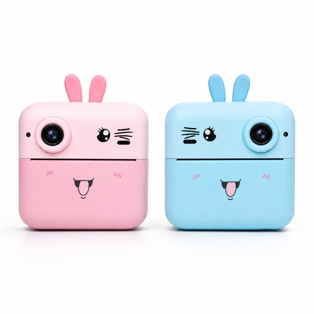 Wholesale Kids Instant Print Camera 2.4" IPS 200DPI Thermal Photo Printer Type-C OEM Custom Cartoon Design Children Custom Size