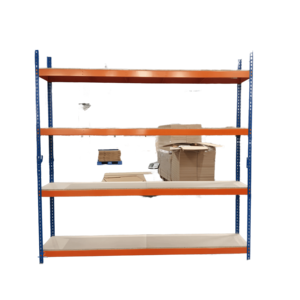 Estante Apilable de Acero con Recubrimiento en Polvo de 4 Niveles para Almacenamiento Industrial en Almacenes - Product Image 1