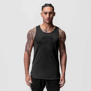 High Quality Men's Tank Tops Polyester/Cotton <b>Blend</b> Breathable Quick Dry Anti-Pilling Casual Summer Wear Crewneck Fitness - Product Image 1