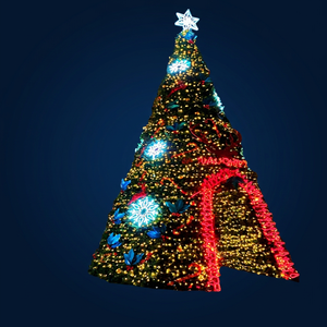 Lumière décorative LED pour arbre de Noël extérieur, idéale pour les parcs, les paysages et la décoration des jardins festifs - Product Image 1