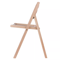 Chaise pliante d'appoint en bois massif écologique, taille personnalisée, style design moderne Furaka, pour mariages, événements, balcon