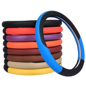 <span class=keywords><strong>Funda</strong></span> Protectora Decorativa Universal para <span class=keywords><strong>Volante</strong></span> de Cuero PU de 38 cm para Modelo de Coche <span class=keywords><strong>A4</strong></span> - Product Image 1