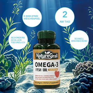 Cápsulas de Aceite de Pescado Omega 3, 500 mg, <span class=keywords><strong>90</strong></span> Unidades, Suplemento Dietético para la Inmunidad y Antioxidante - Product Image 4