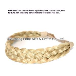 Perruque bandeau tressée à cinq brins, style européen et américain, double trame, en fibre chimique, modèle étoile tendance FG5 - Product Image 5