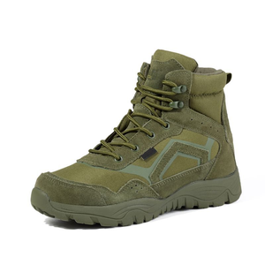 SFB27 711 <b>Black</b> Tactical <b>Boots</b> PU Leather Waterproof Outdoor All Seasons Lace-Up High Top Men's Hiking <b>Boot</b> - Product Image 2