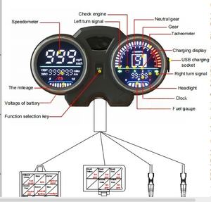 Motorcycle <b>Digital</b> Dashboard,<b>digital</b> Display Modification Gauge - Mechanical Type, Suitable for GN125F Instrument Modification - Product Image 3