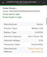 Cellules de batterie LiFePO4 semi-solides prismatiques Gotion 3.2V 314Ah à 12000 cycles profonds, certifiées CE pour véhicules électriques et stockage d'énergie domestique