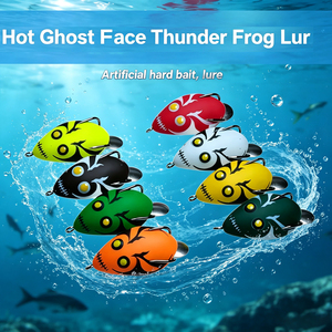 Esca Artificiale Galleggiante Bionica in Acciaio Inossidabile per Pesca a Trofeo, 4cm/6g, Multicolore, per Blackfish - Hot Ghost Face Thunder Frog Lure - Product Image 1